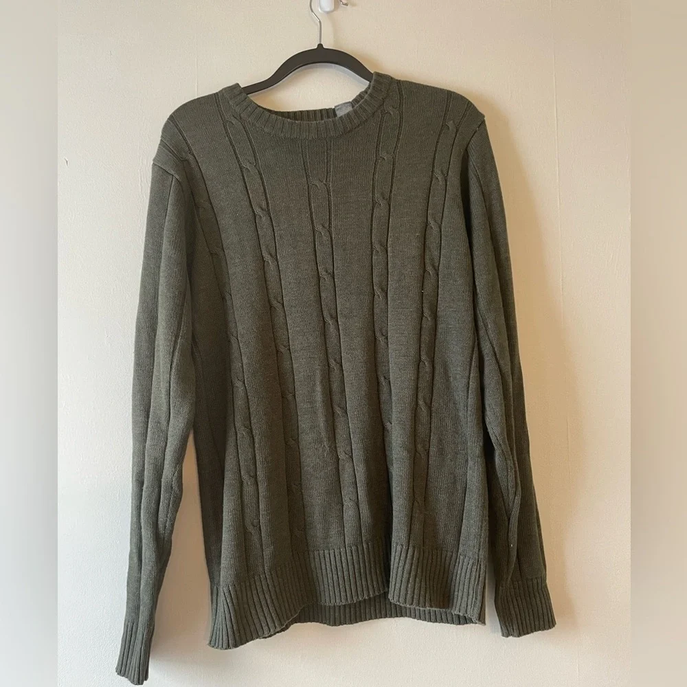 Oscar De La Renta Sweater-Size M-Olive